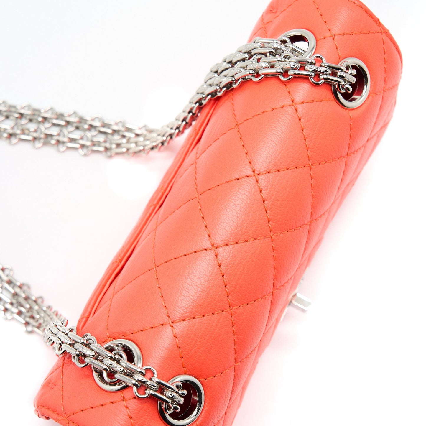 Chanel Mini 2.55 reissue flap bag Hot Orange