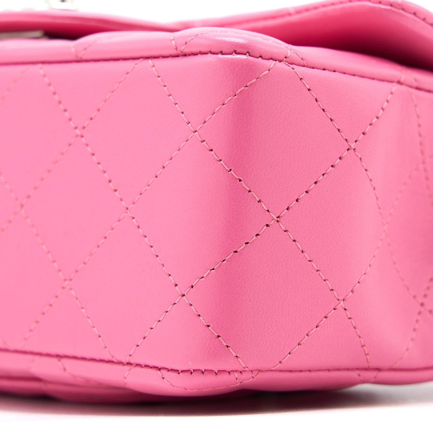 Chanel Classic Mini Rectangular Flap Bag Lambskin Pink