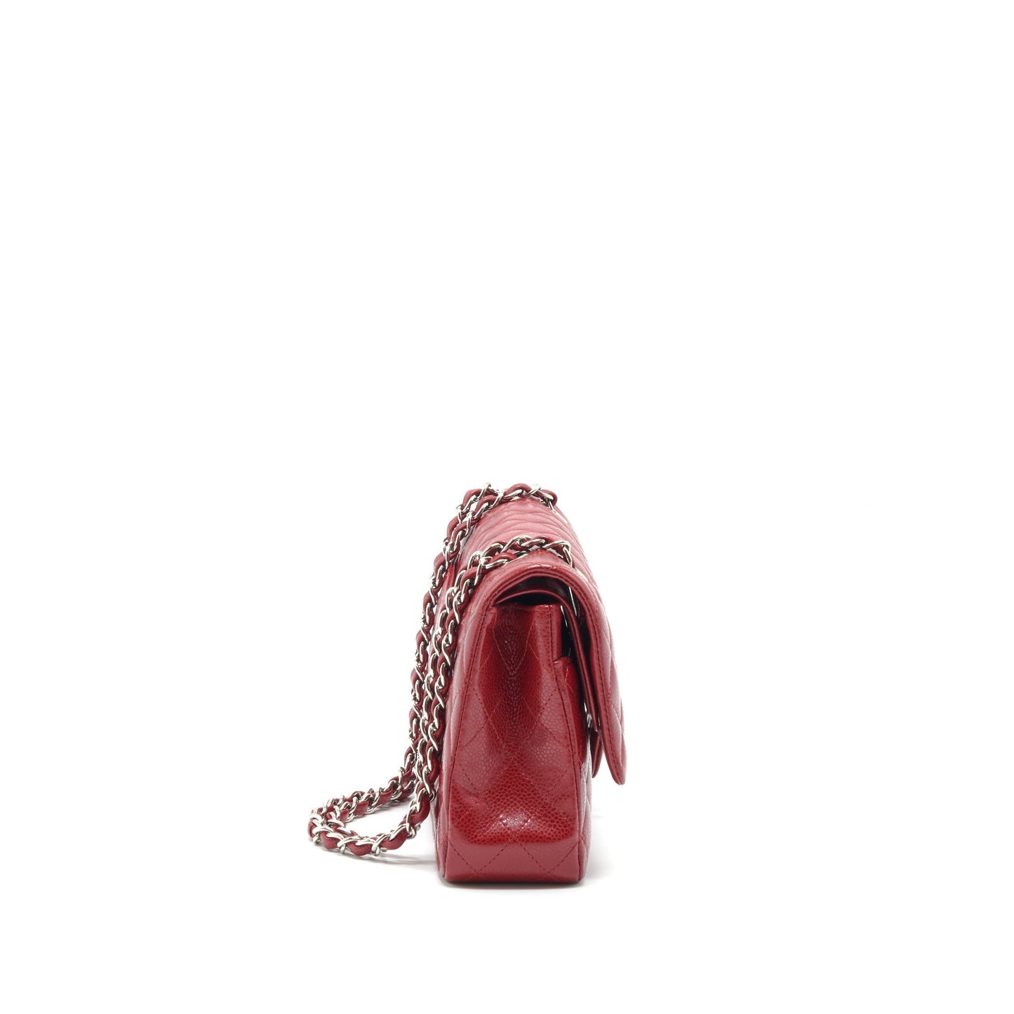 Chanel Medium Classic Double Flap Bag Caviar Red