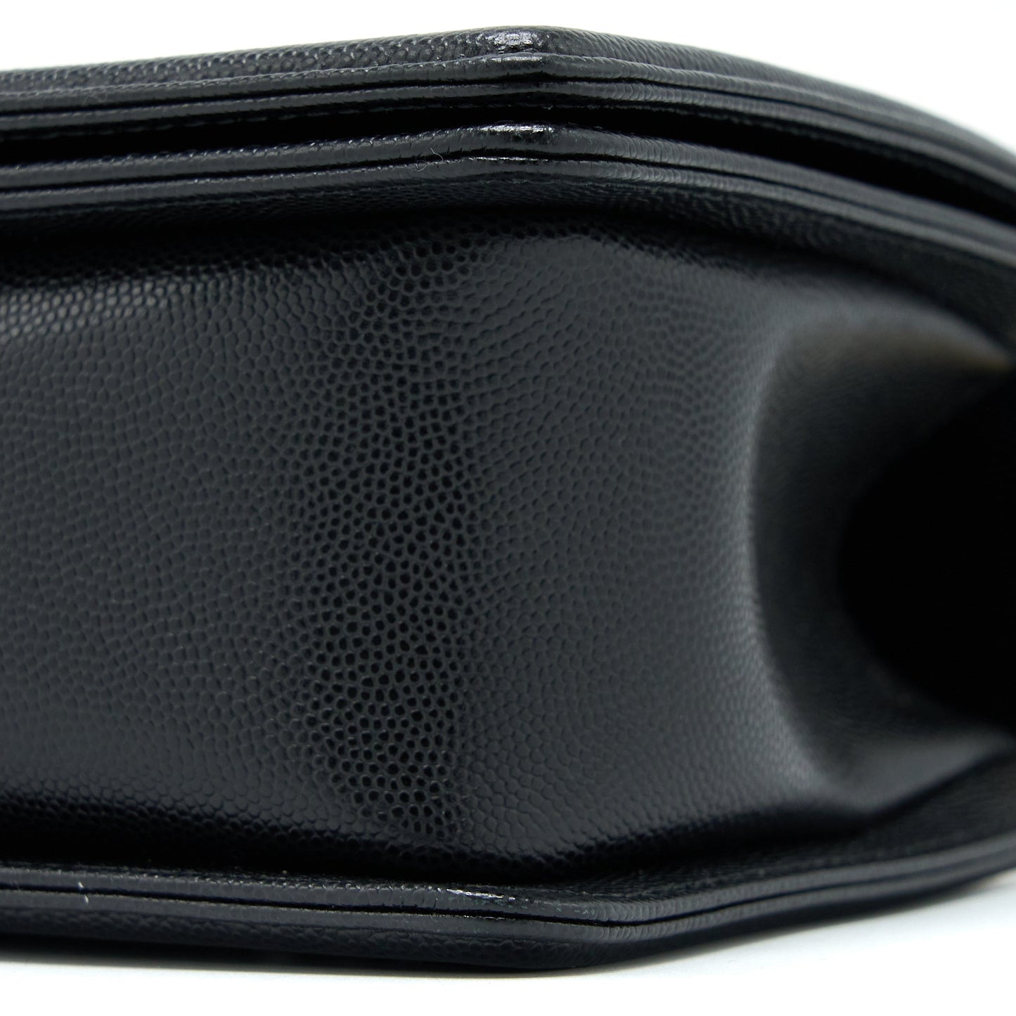 Chanel Medium Boy Bag Caviar Black Brushed