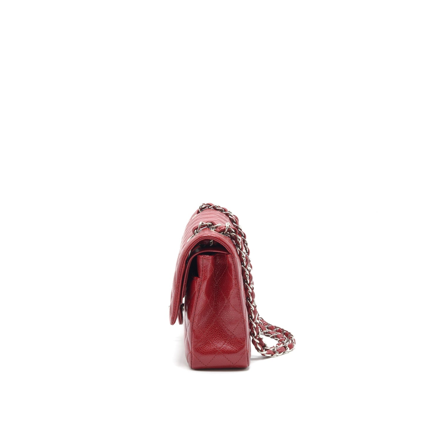 Chanel Medium Classic Double Flap Bag Caviar Red