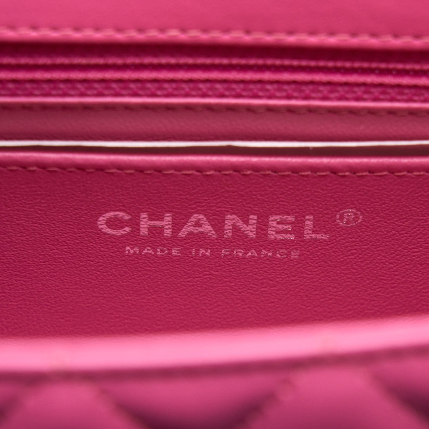 Chanel Classic Mini Rectangular Flap Bag Lambskin Pink