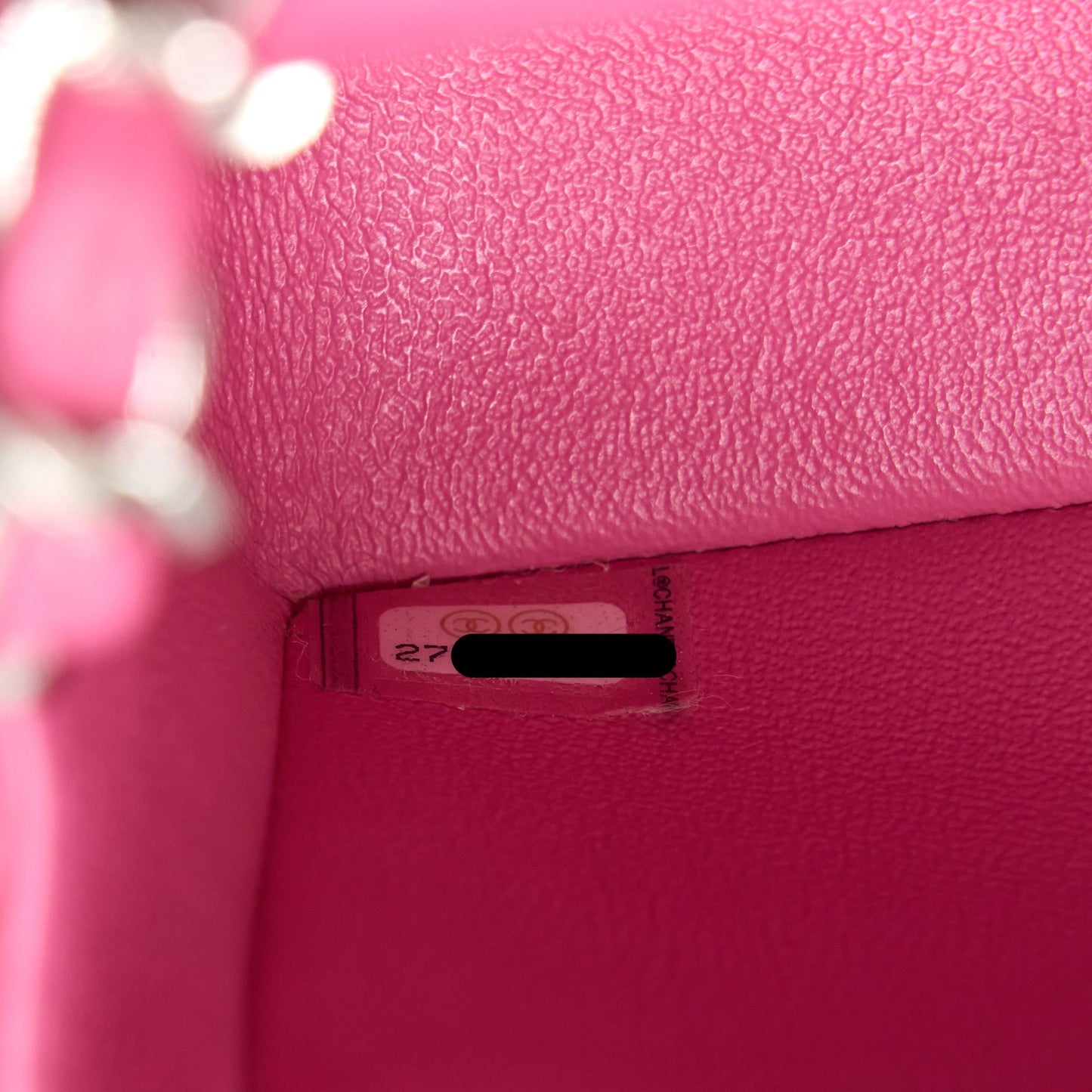 Chanel Classic Mini Rectangular Flap Bag Lambskin Pink
