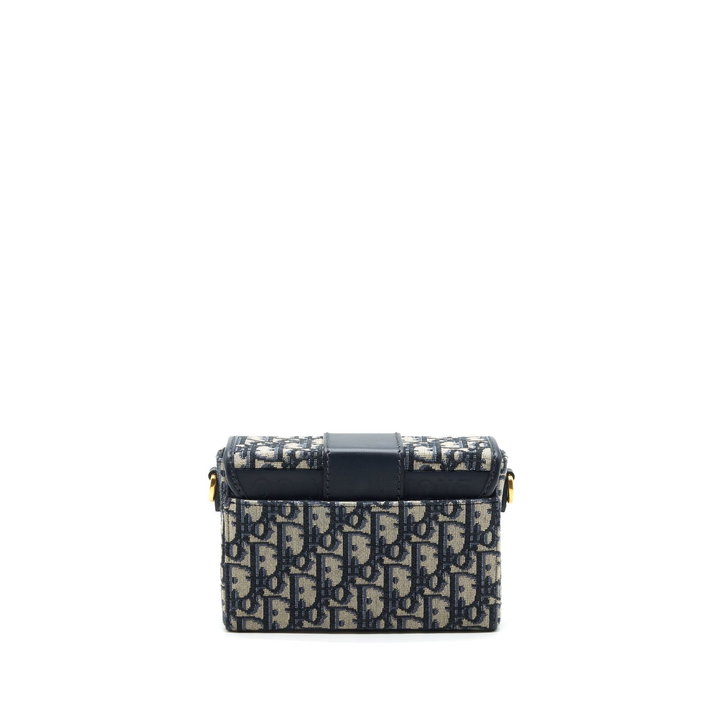 Dior 30 Montaigne Box Purse Blue Oblique Jacquard