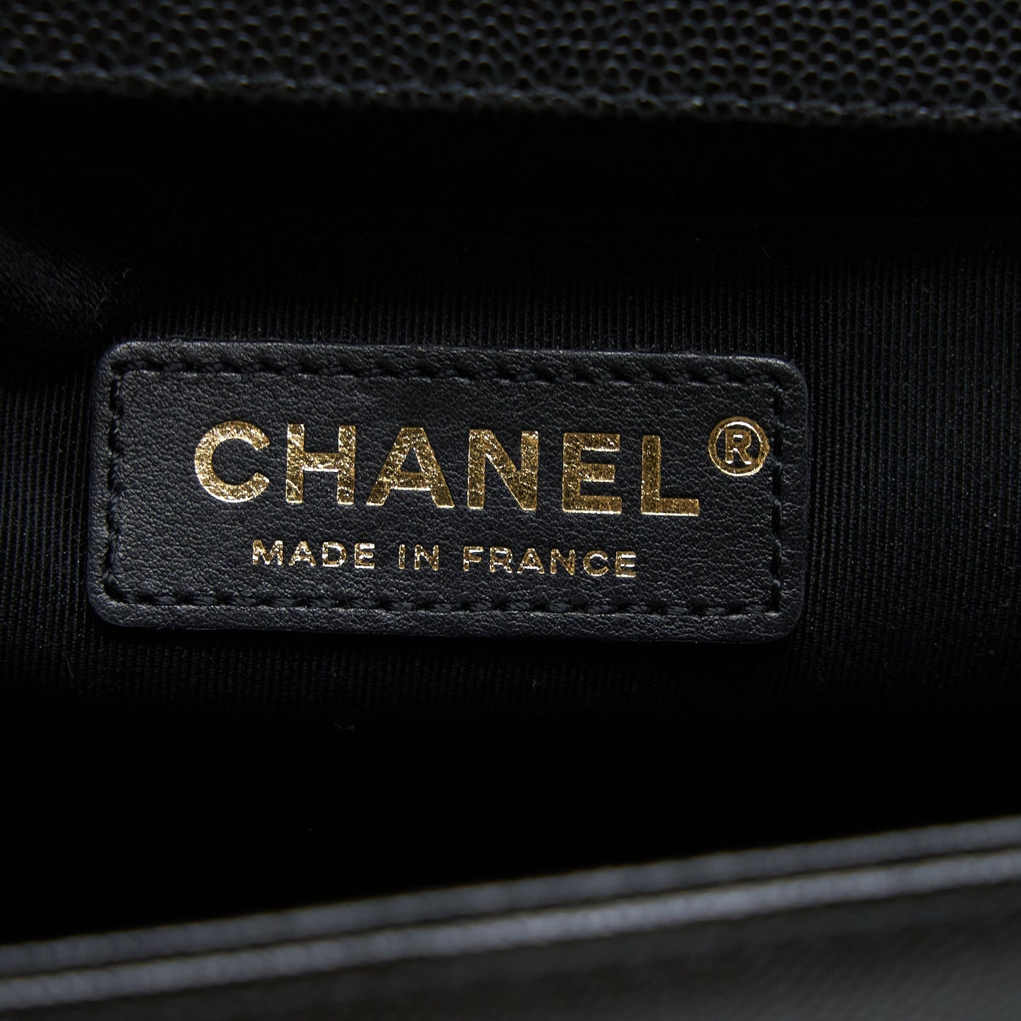 Chanel Medium Boy Bag Caviar Black Brushed