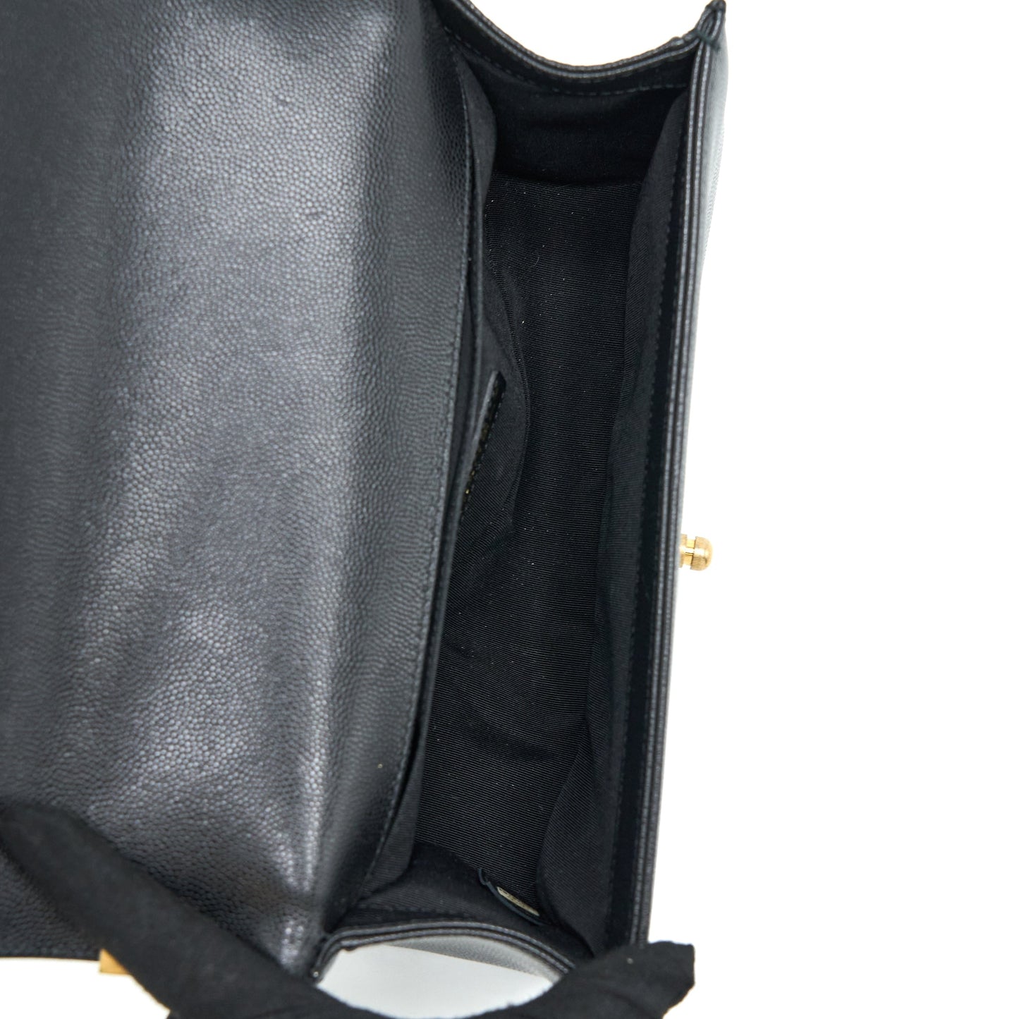 Chanel Medium Boy Bag Caviar Black Brushed