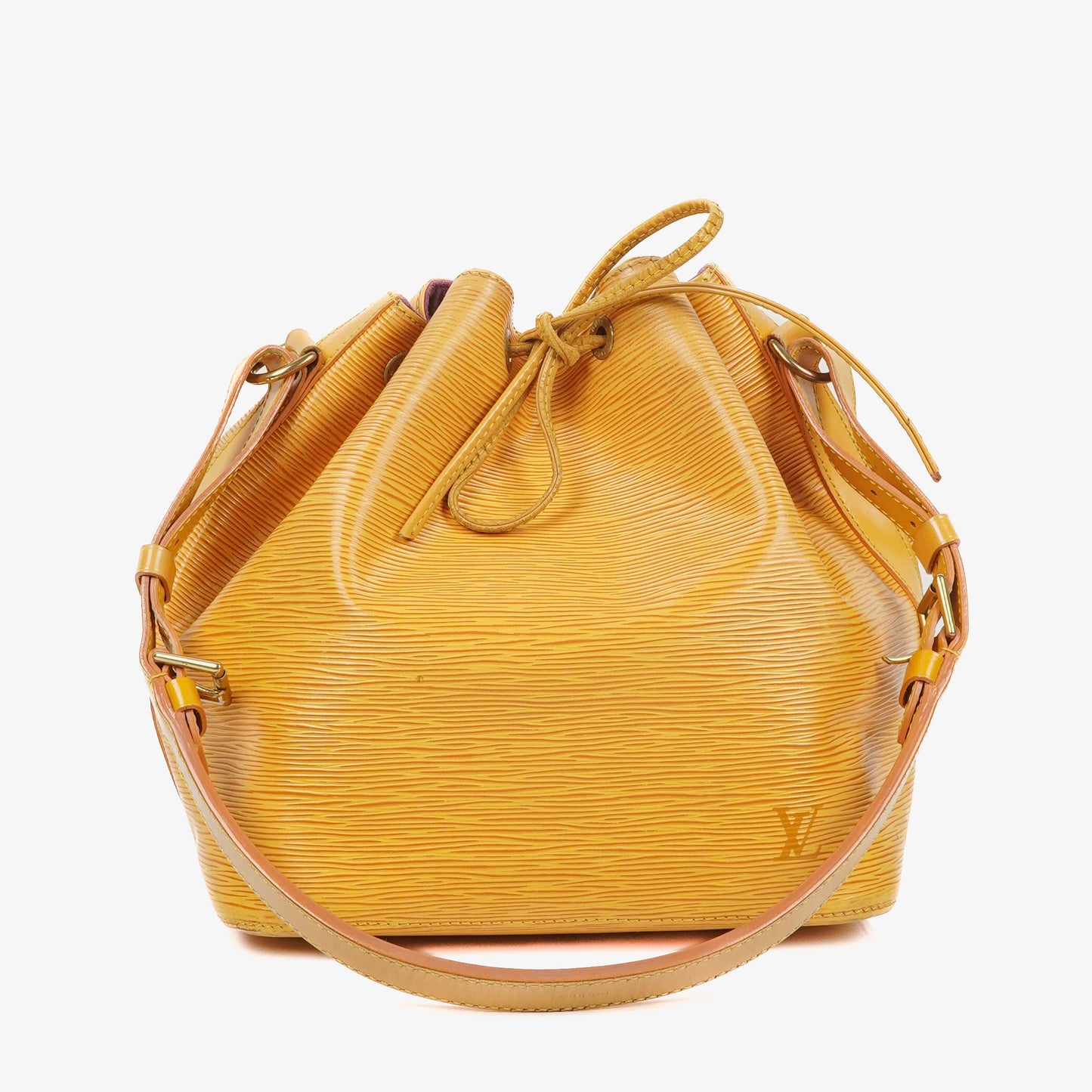 Louis Vuitton Petit Noe Yellow EPI Leather Shoulder Bag