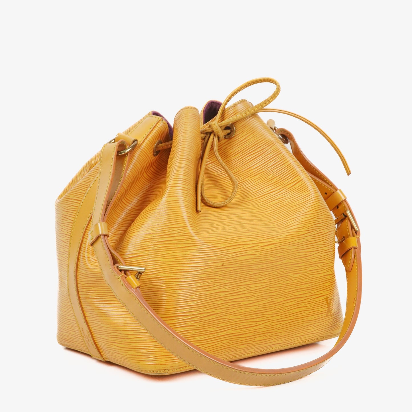 Louis Vuitton Petit Noe Yellow EPI Leather Shoulder Bag