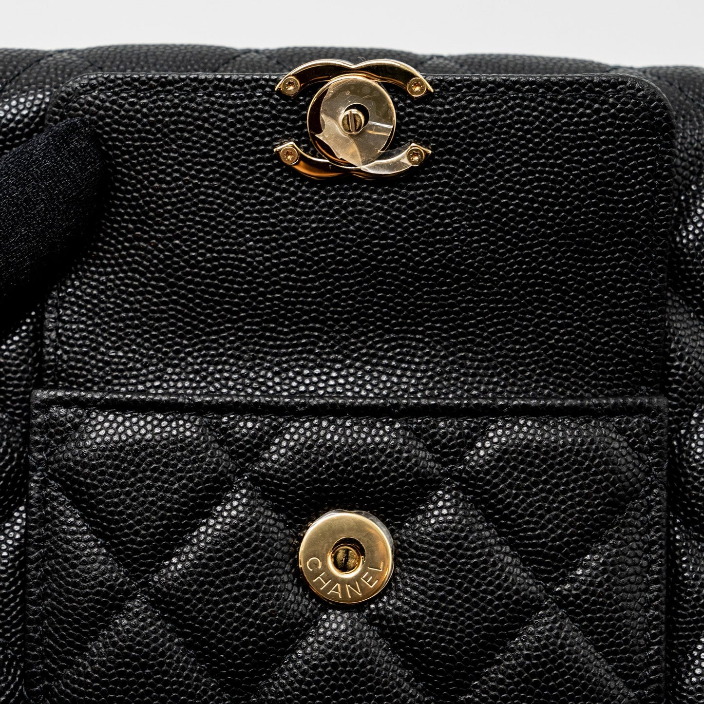 Chanel Wallet on Chain with Pocket Black Caviar  (Microchip)