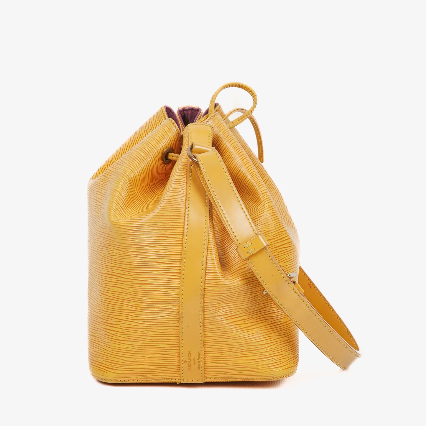 Louis Vuitton Petit Noe Yellow EPI Leather Shoulder Bag