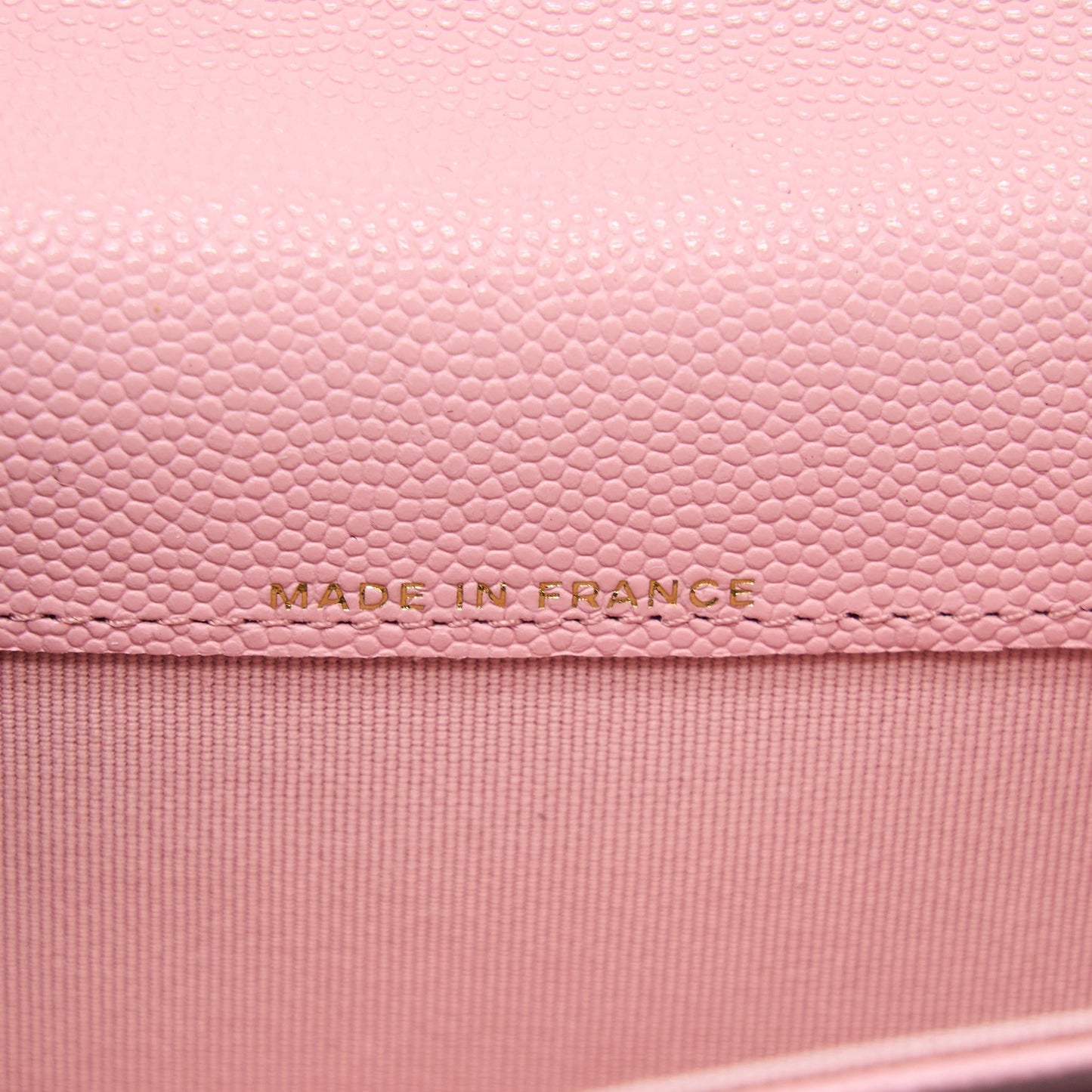 Chanel Classic Flap Card Holder Caviar Light Pink L