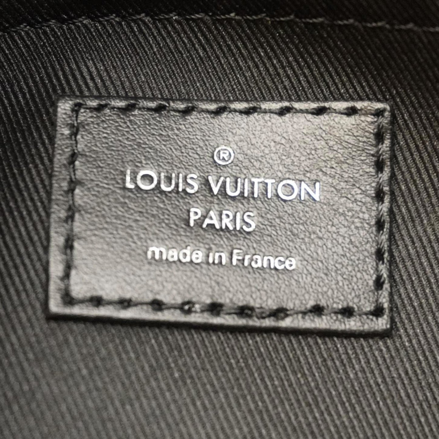 LOUIS VUITTON City Keepall Monogram Eclipse Travel Bag Black