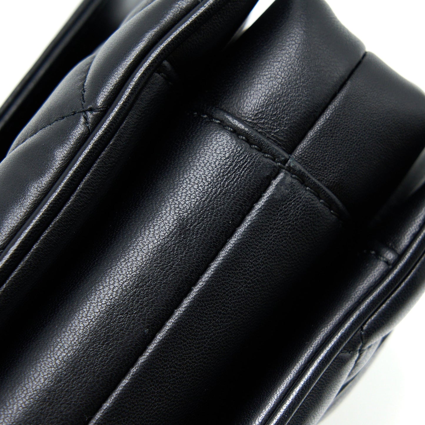 Chanel Seasonal Flap Bag Lambskin Black Brushed