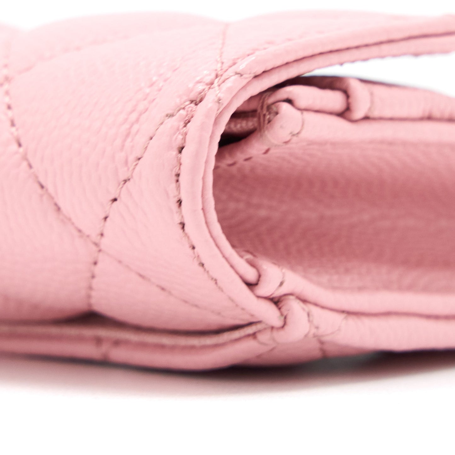 Chanel Classic Flap Card Holder Caviar Light Pink L