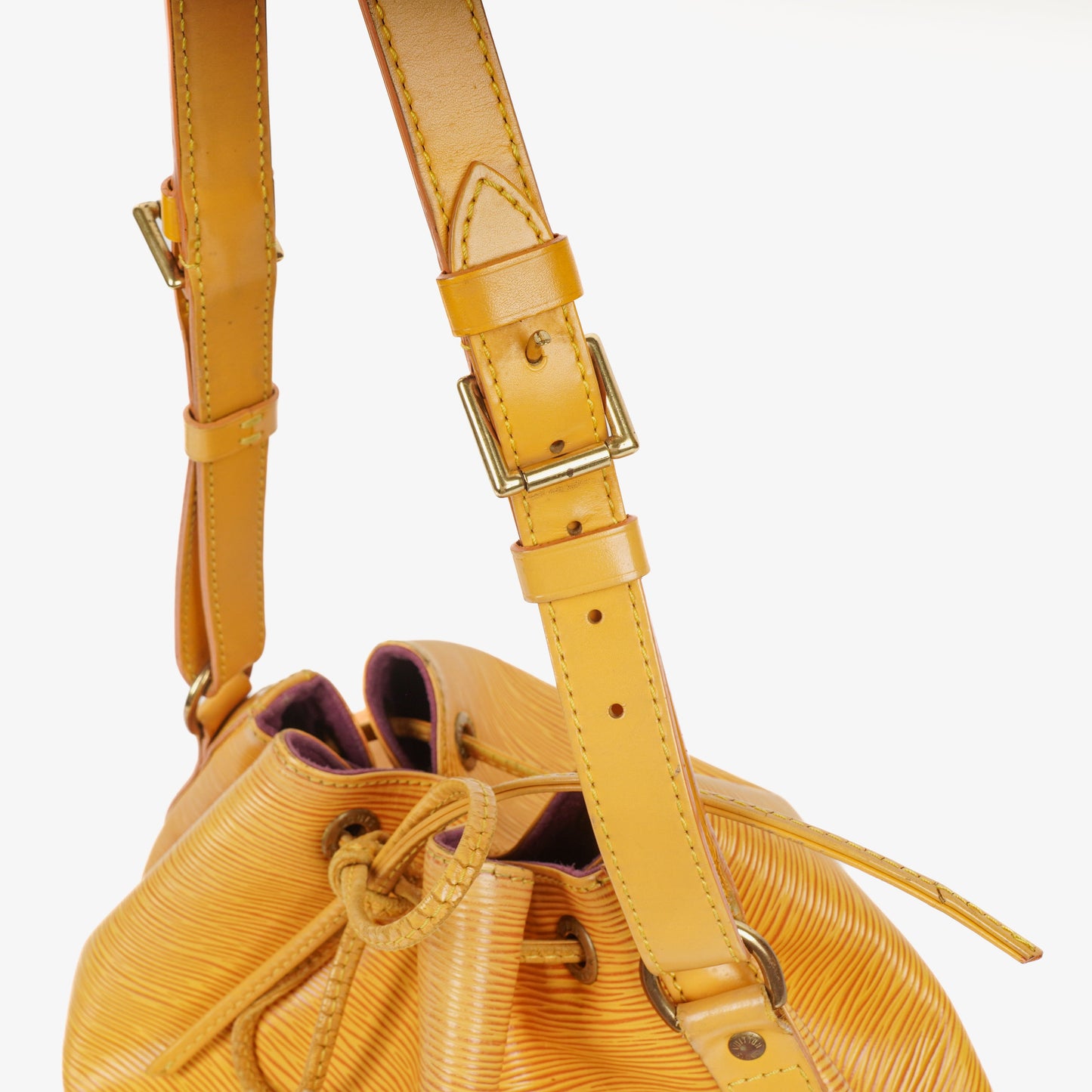 Louis Vuitton Petit Noe Yellow EPI Leather Shoulder Bag