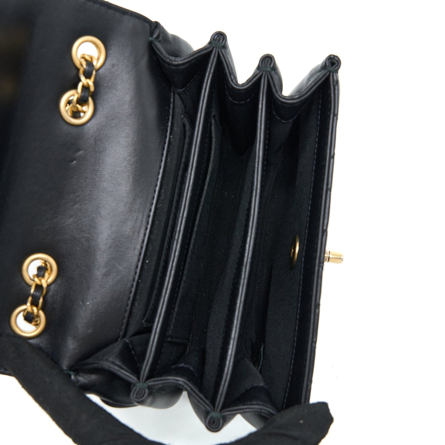 Chanel Seasonal Flap Bag Lambskin Black Brushed
