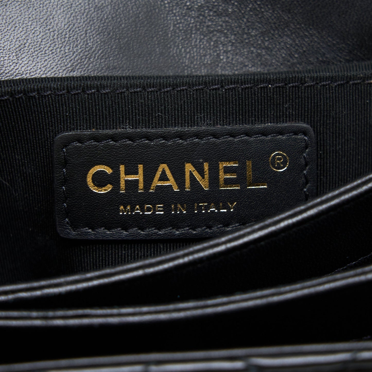 Chanel Seasonal Flap Bag Lambskin Black Brushed
