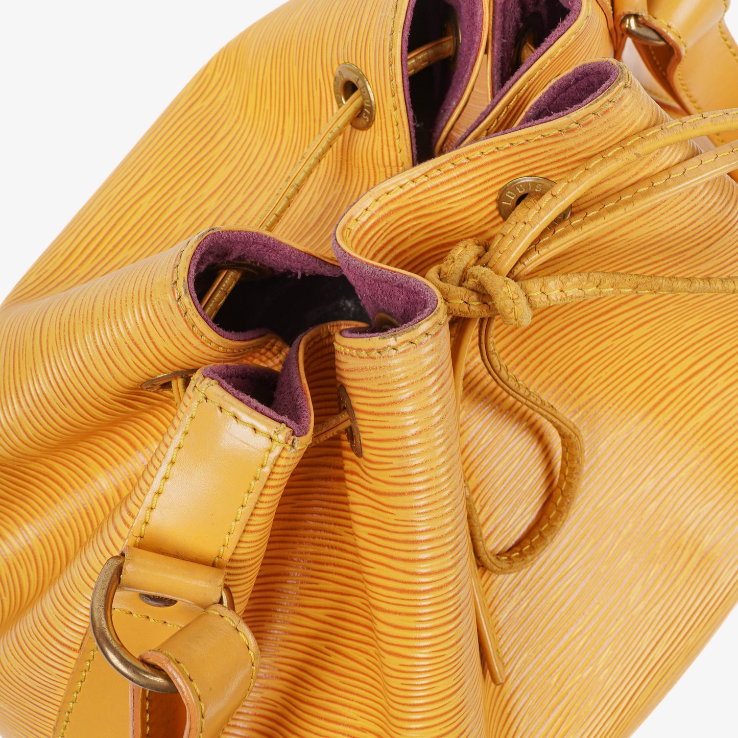 Louis Vuitton Petit Noe Yellow EPI Leather Shoulder Bag