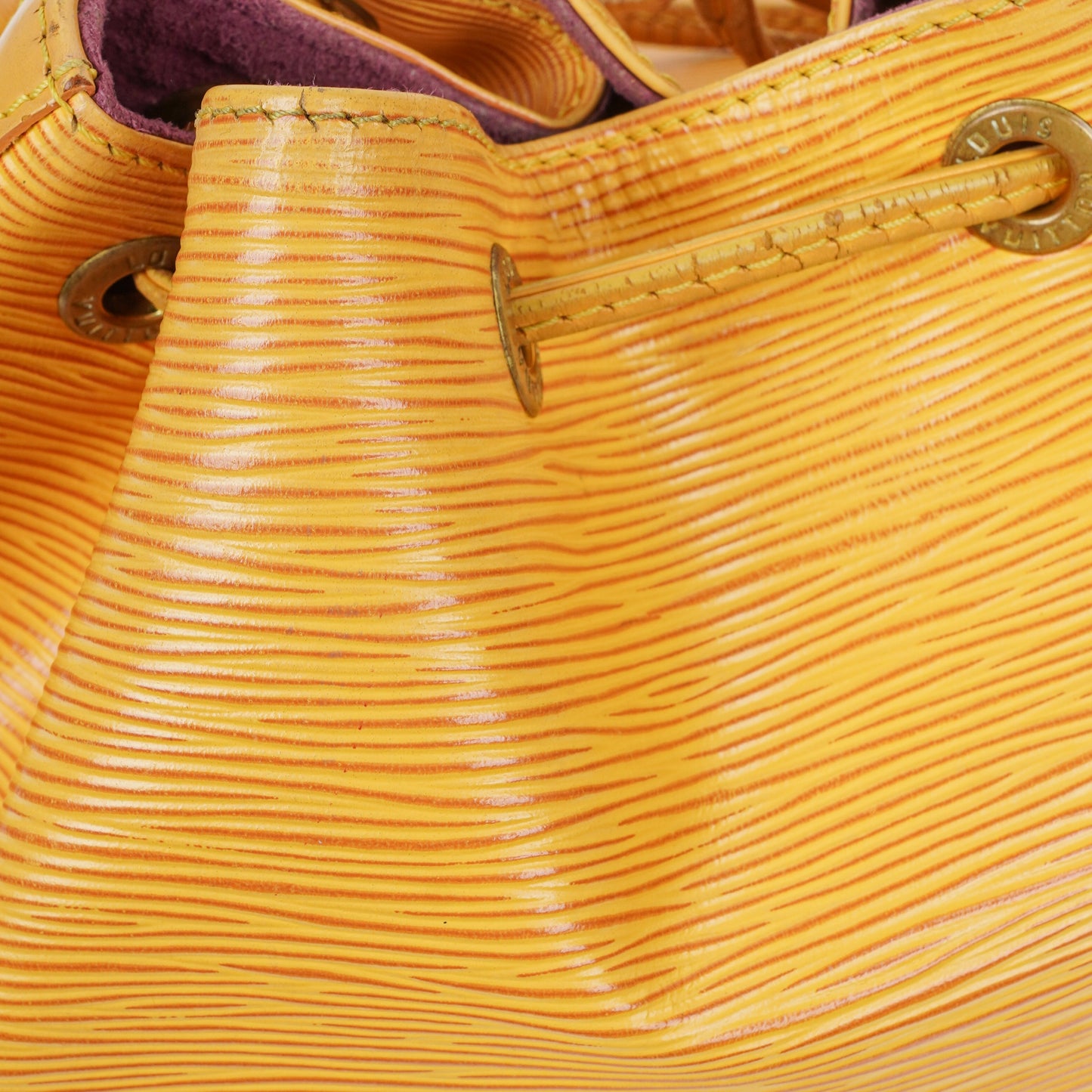 Louis Vuitton Petit Noe Yellow EPI Leather Shoulder Bag