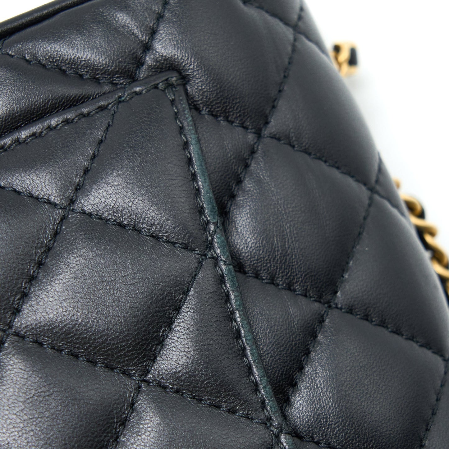 Chanel Seasonal Flap Bag Lambskin Black Brushed