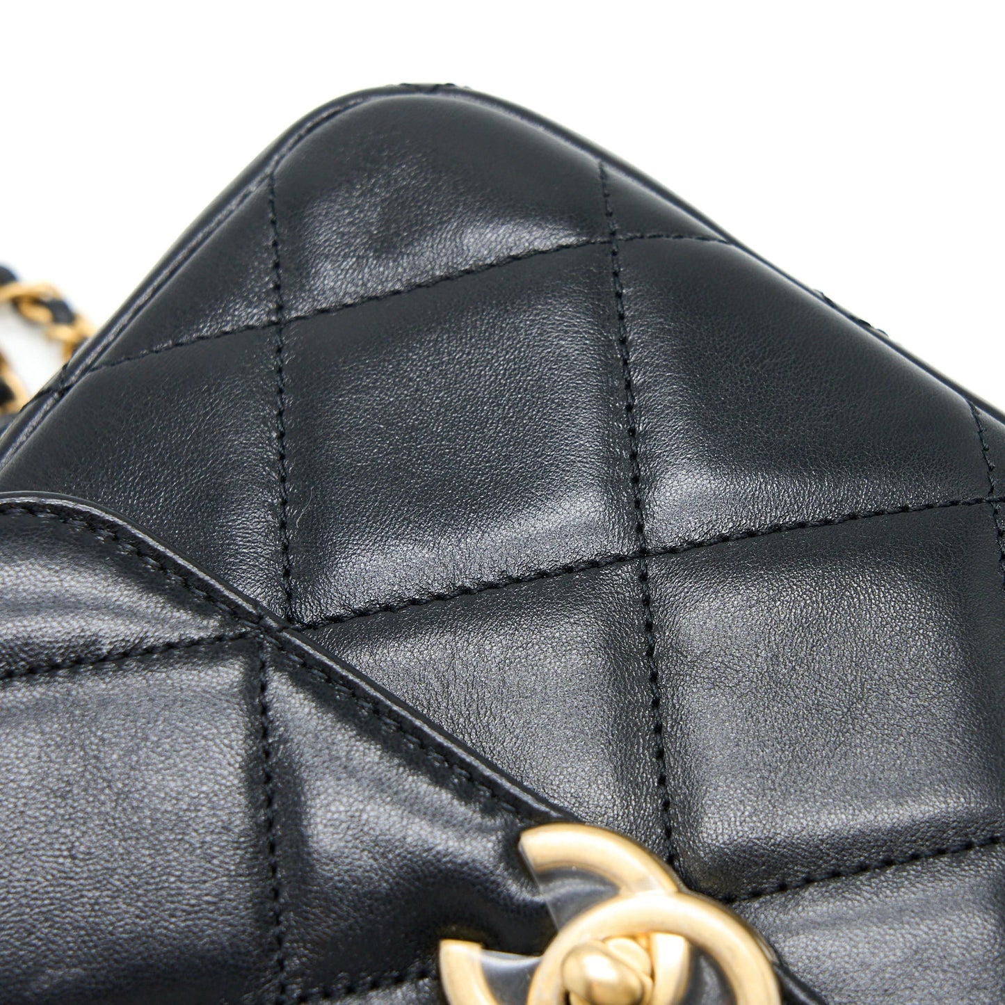 Chanel 23P Ado Backpack Lambskin Black  (Microchip)