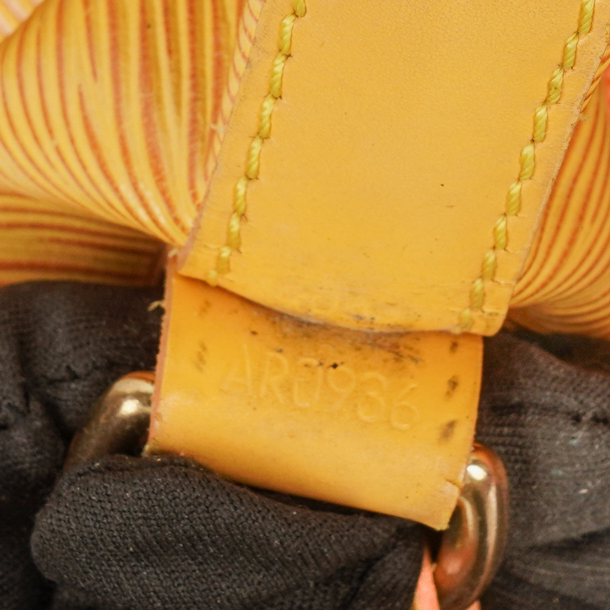 Louis Vuitton Petit Noe Yellow EPI Leather Shoulder Bag