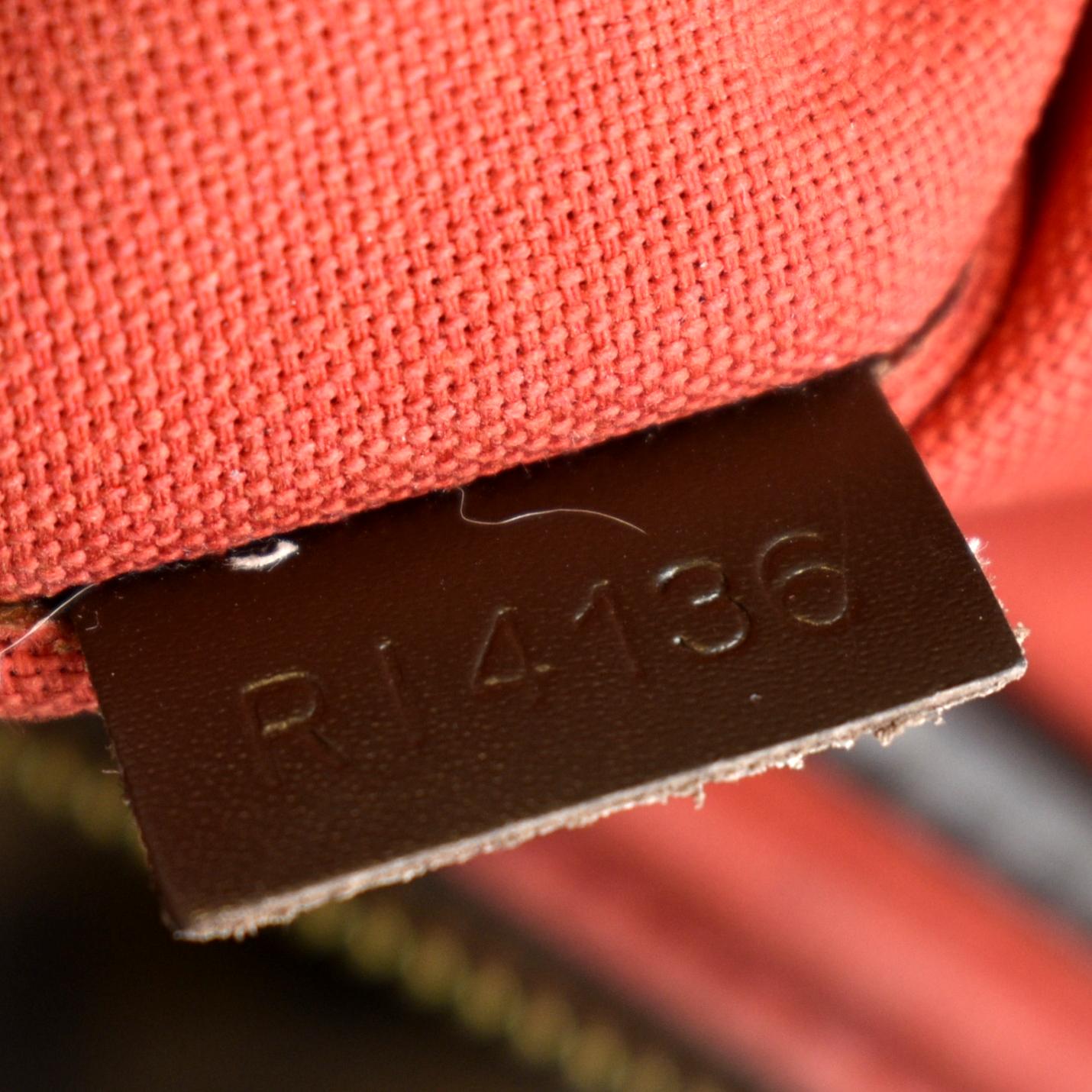 LOUIS VUITTON Siena GM Damier Ebene Shoulder Bag Brown