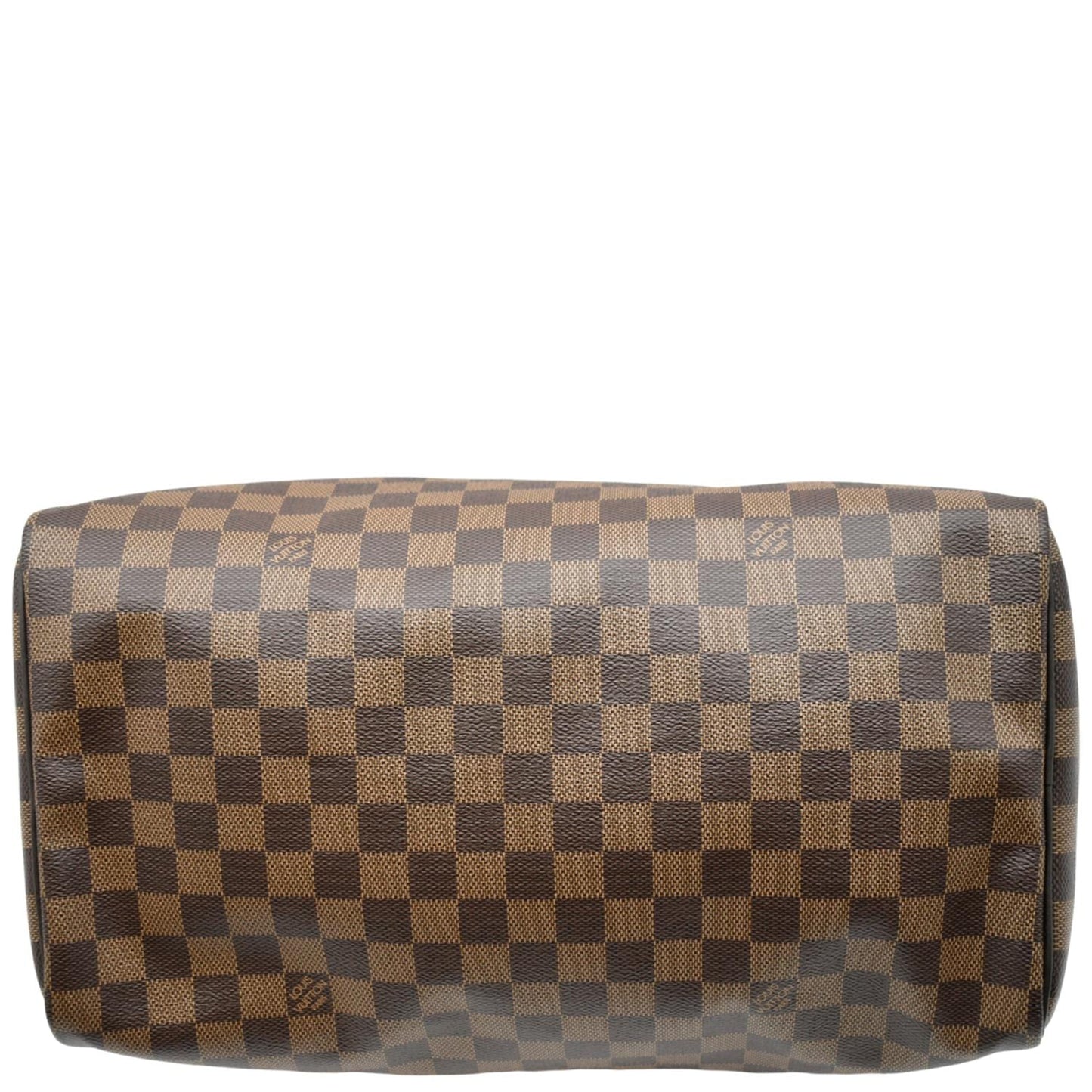 LOUIS VUITTON  35 Damier Ebene Satchel Bag Brown