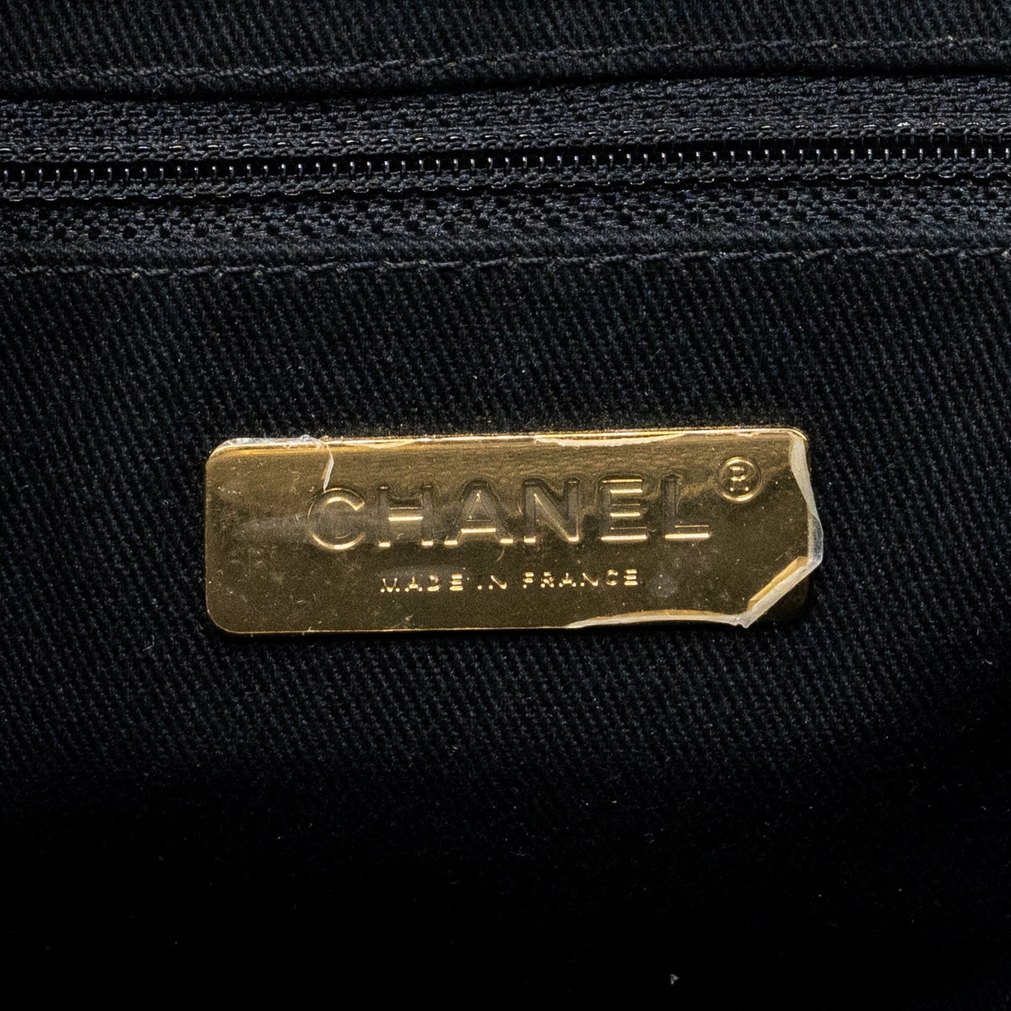 Chanel Chains Tote Bag Caviar Black Brushed
