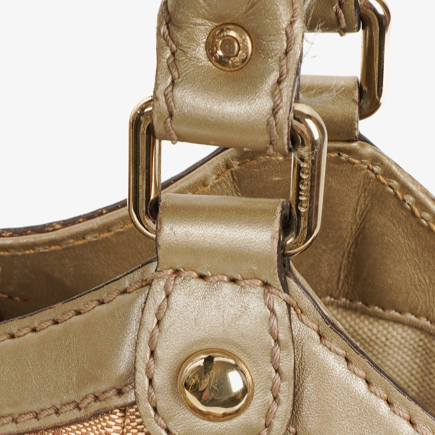 Gucci GG Canvas/Leather Sukey Medium Tote Bag