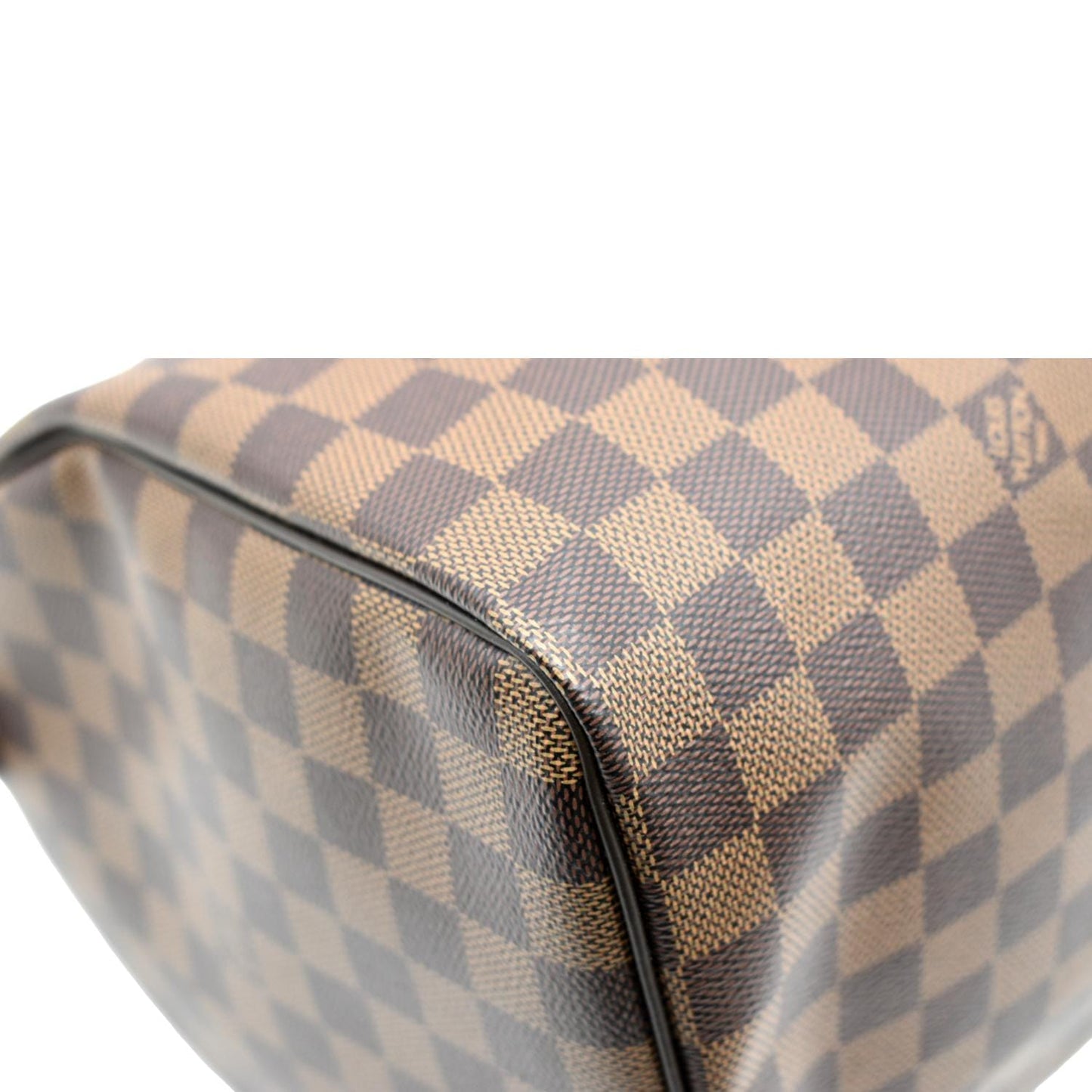 LOUIS VUITTON  35 Damier Ebene Satchel Bag Brown