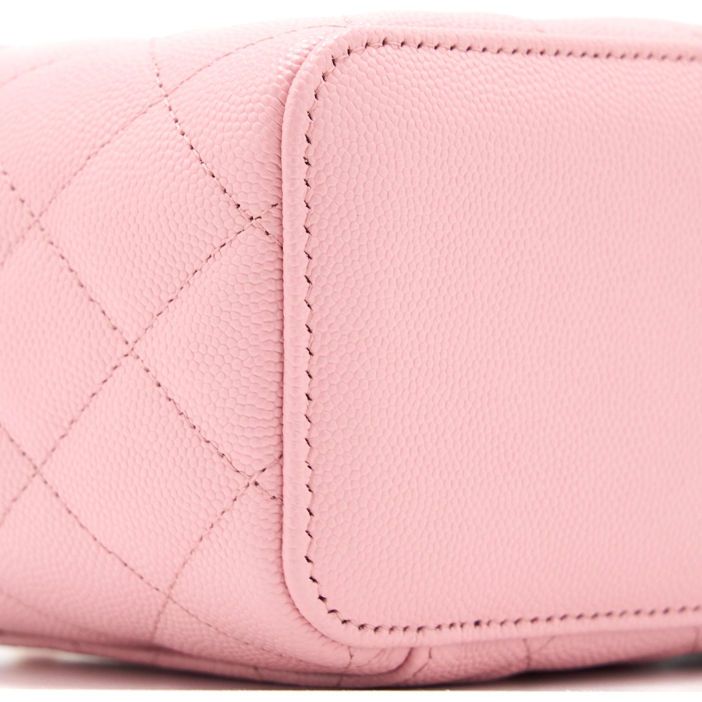 Chanel Long Vanity With Chain Caviar Pink L