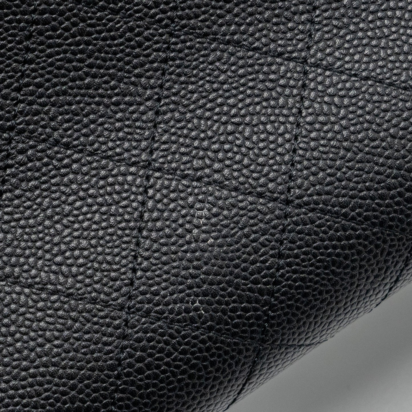 Chanel Chains Tote Bag Caviar Black Brushed