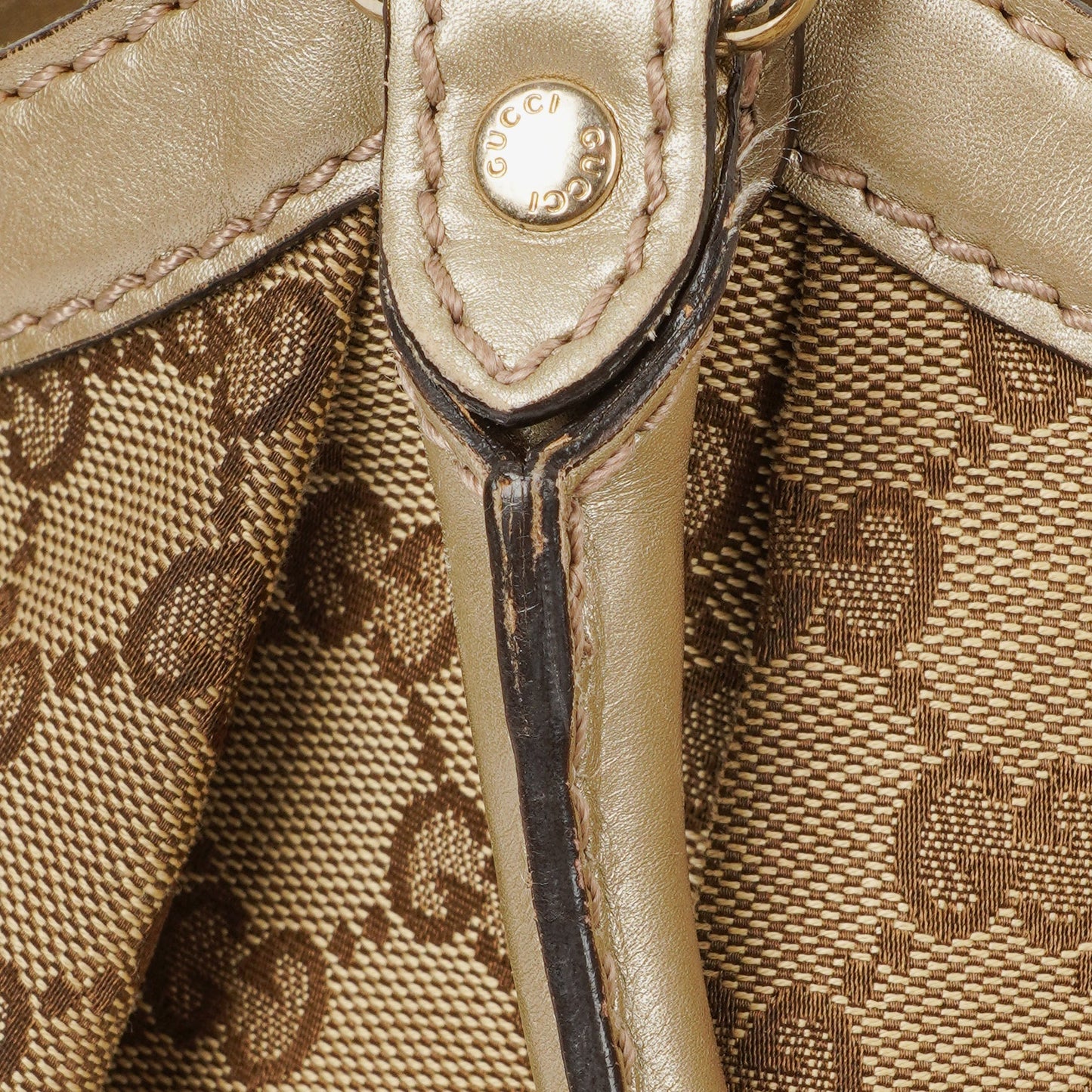 Gucci GG Canvas/Leather Sukey Medium Tote Bag
