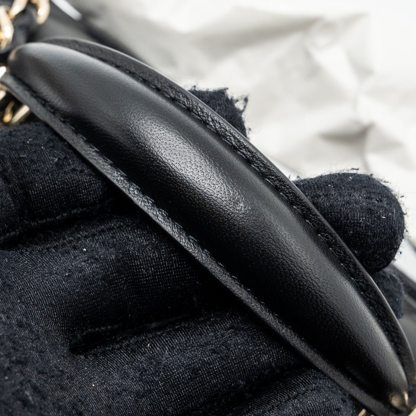 Chanel 22P Lion Charm Top Handle Mini Rectangular Flap Bag Lambskin Black L (microchip)