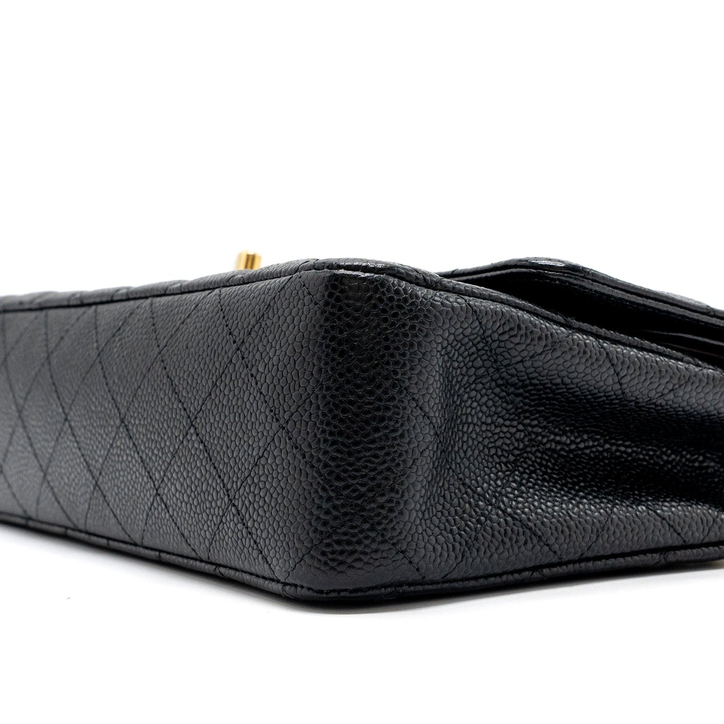Chanel medium classic double flap bag caviar