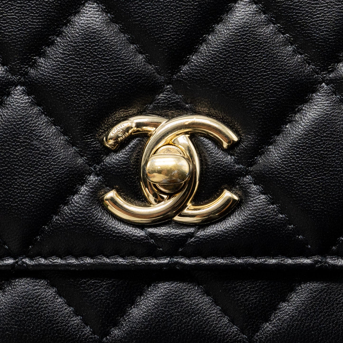 Chanel Mini Trendy CC Wallet on Chain Lambskin Black L
