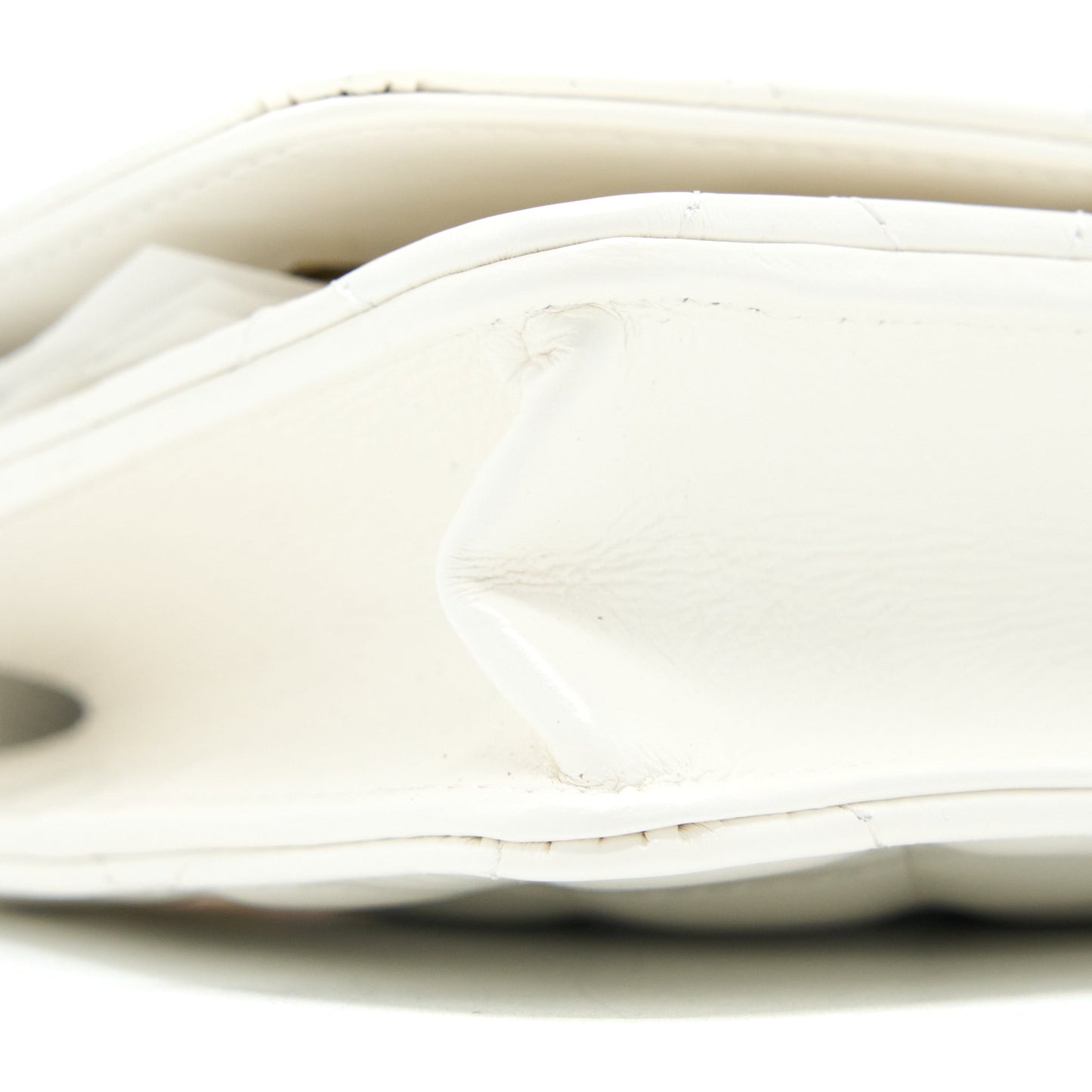 Chanel 23P Top Handle Wallet on Chain Calfskin White/Multicolour Brushed  (Microchip)