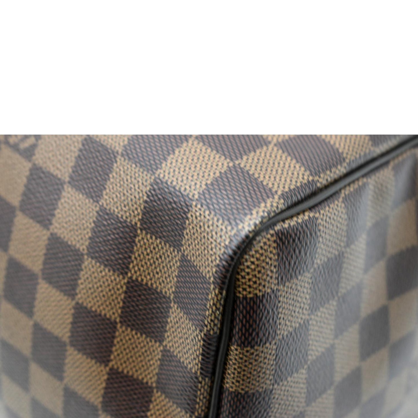 LOUIS VUITTON  35 Damier Ebene Satchel Bag Brown