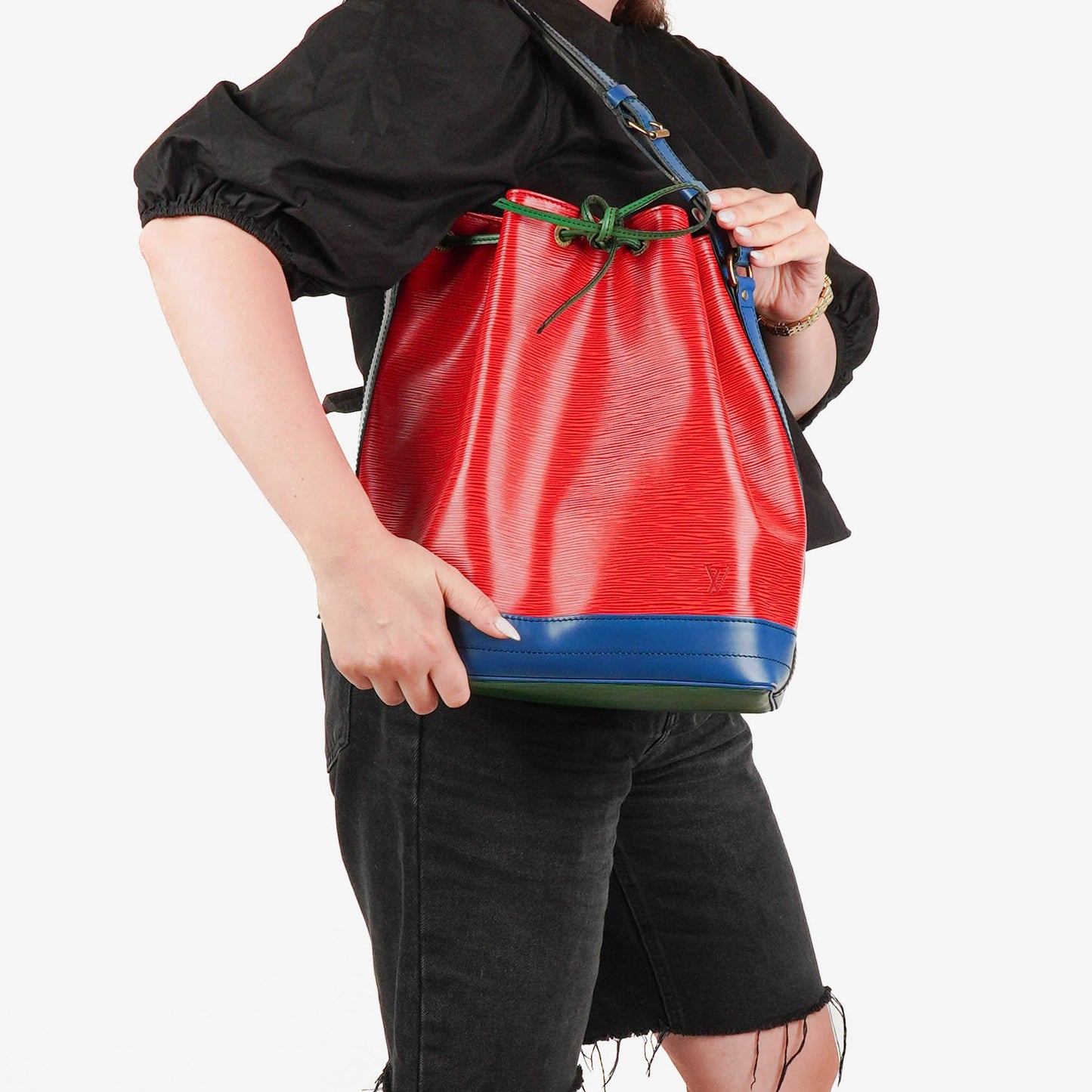 Louis Vuitton Noe Grande GM Multicolour Blue/Green/Red Epi Leather Shoulder Bag