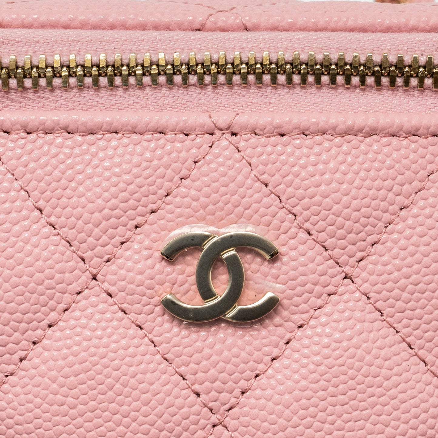 Chanel Mini Vanity Case Caviar Pink L