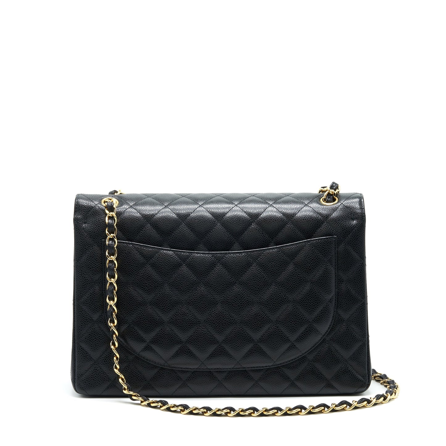 Chanel Maxi Classic Double Flap Caviar black  serial 20