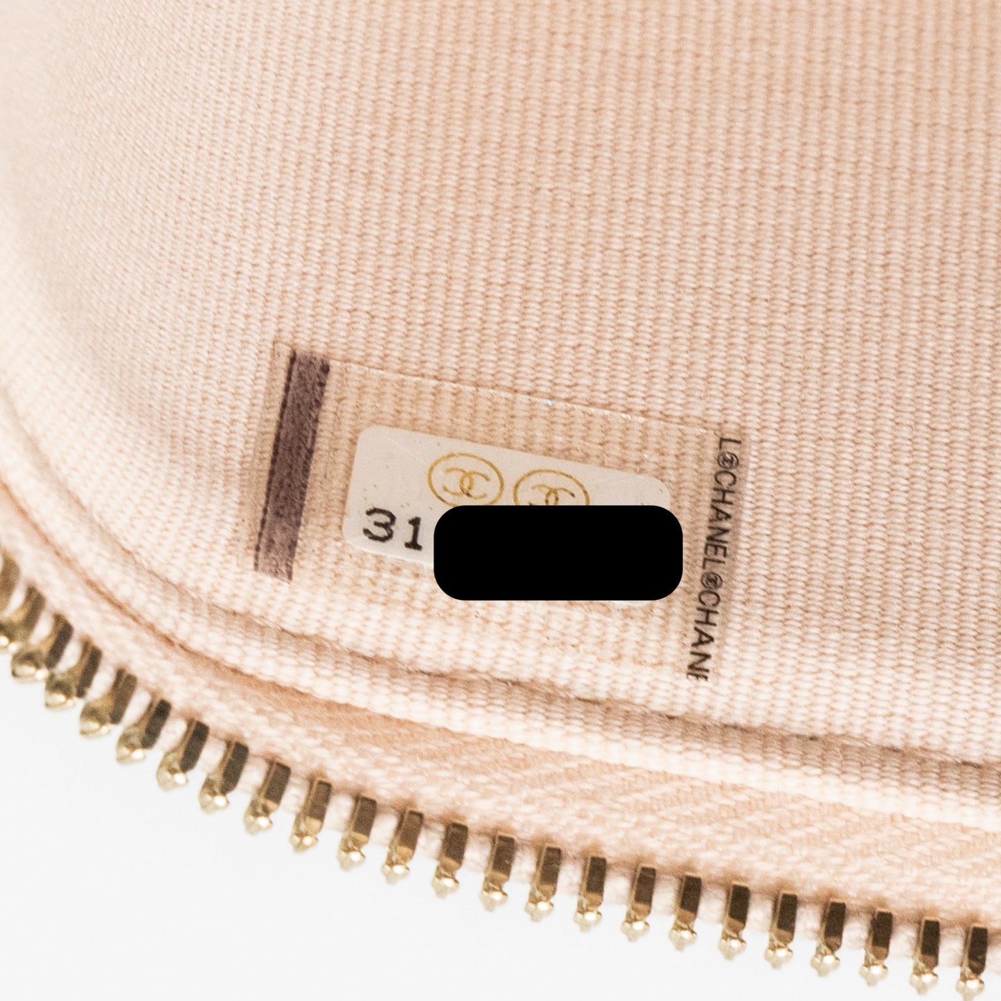 Chanel Mini Vanity Case Caviar Light Beige L