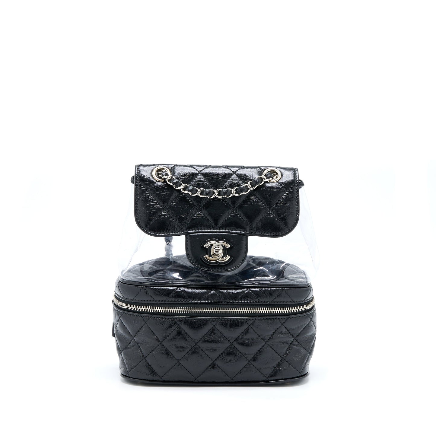 Chanel PVC Aquarium Backpack Black PVC/Aged Calfskin