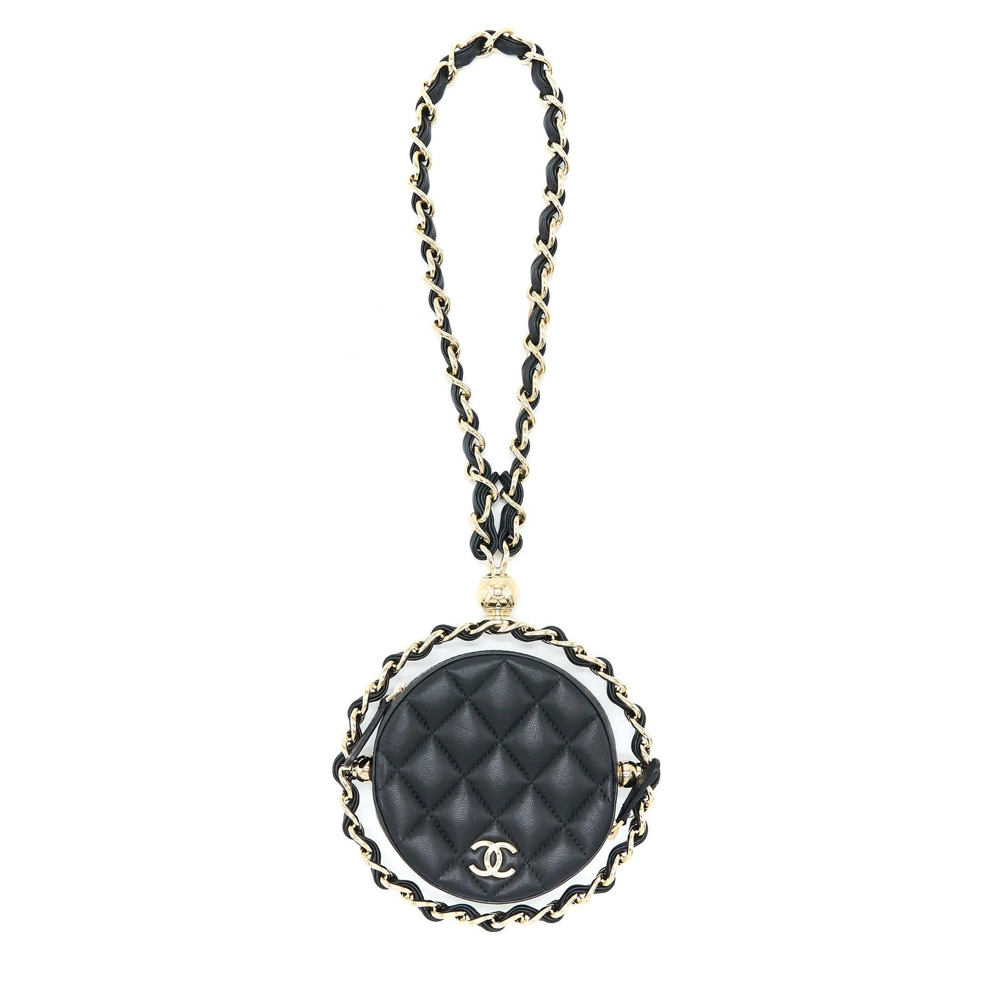 Chanel Evening Clutch with Chain Lambskin Black L