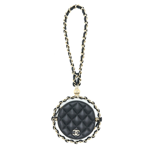 Chanel Evening Clutch with Chain Lambskin Black L