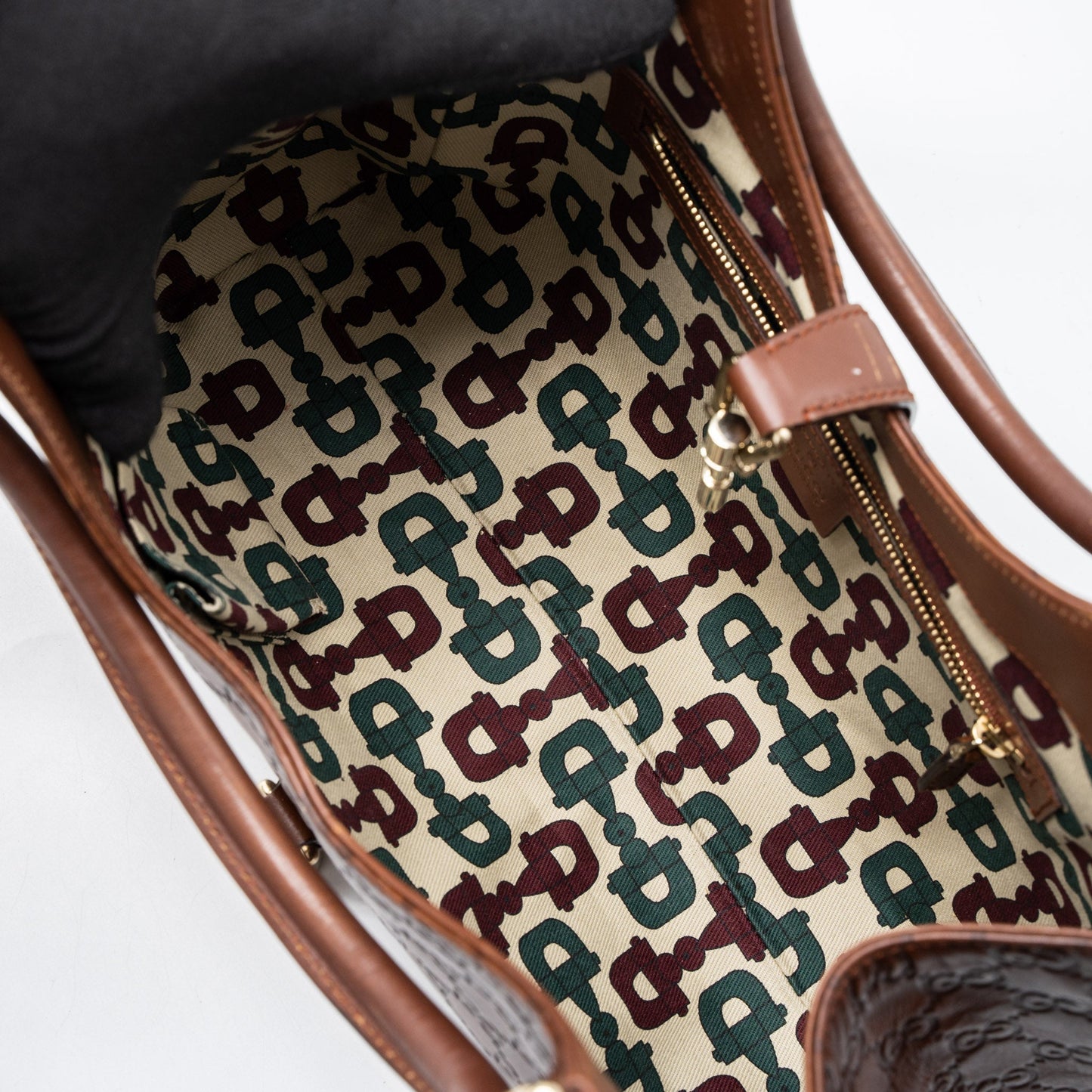 Gucci   Jackie Bag GG Supreme Calfskin Brown