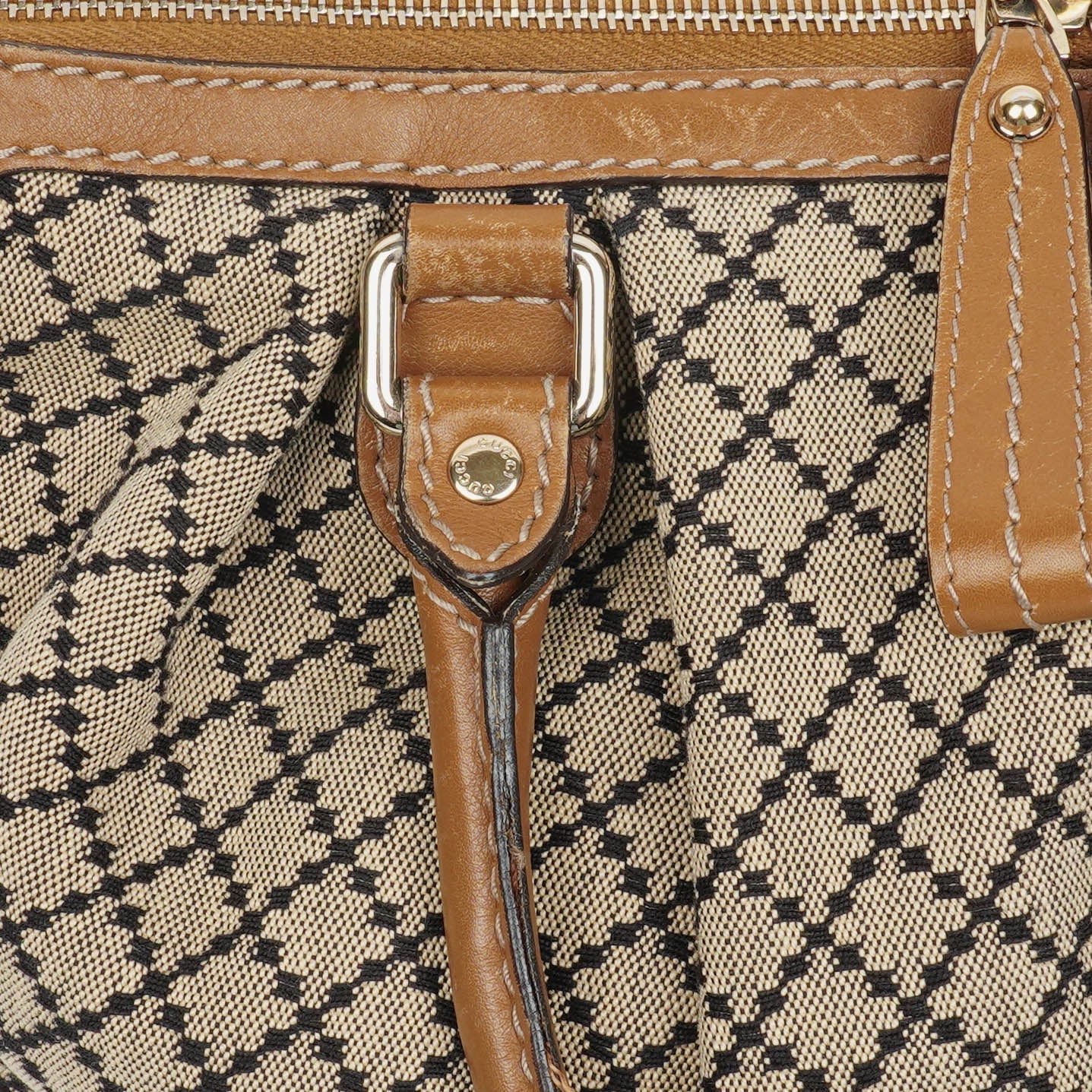 Gucci Diamante Canvas Sukey Shoulder Hobo Bag