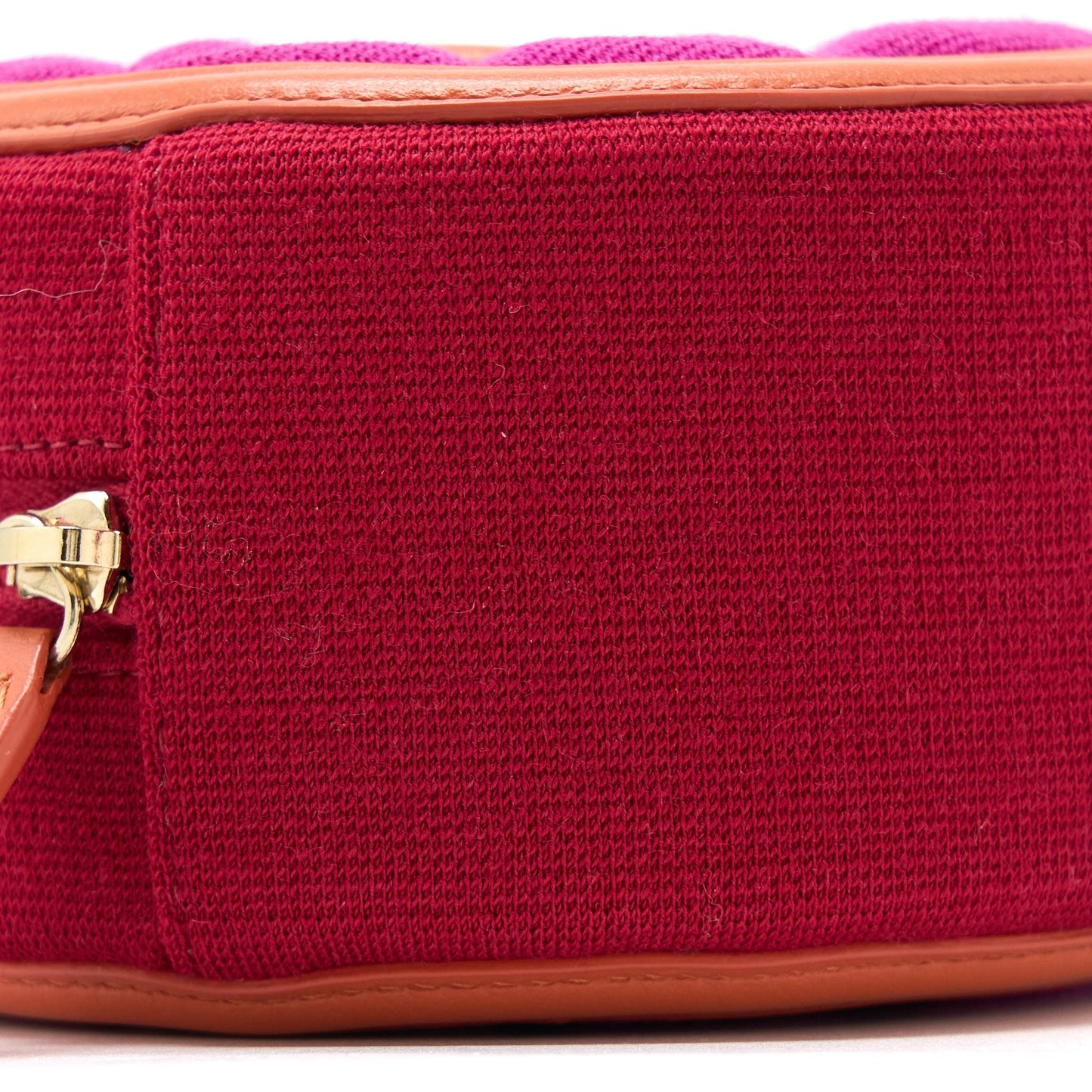 Chanel Round Clutch with Chain Fabric Multicolour