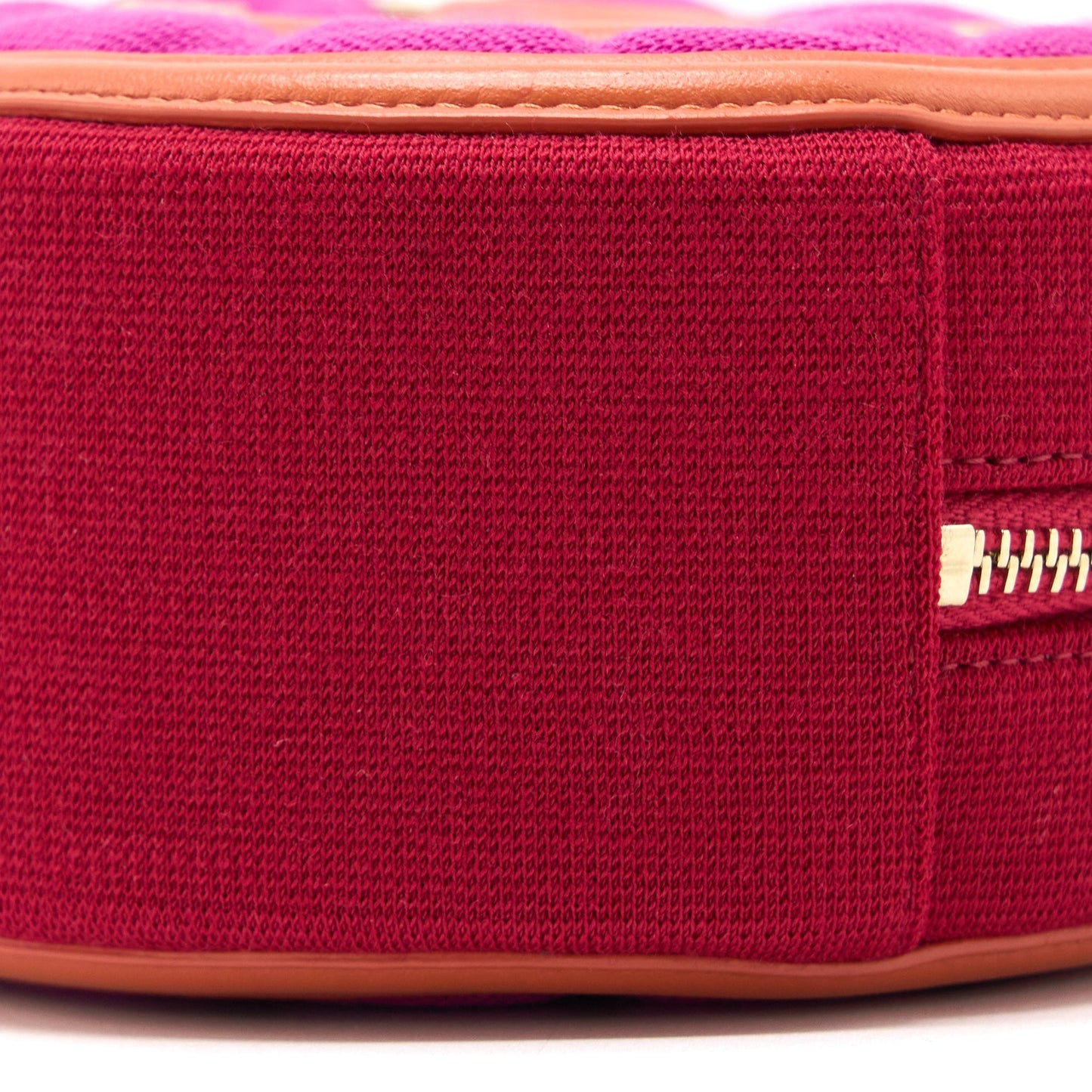 Chanel Round Clutch with Chain Fabric Multicolour